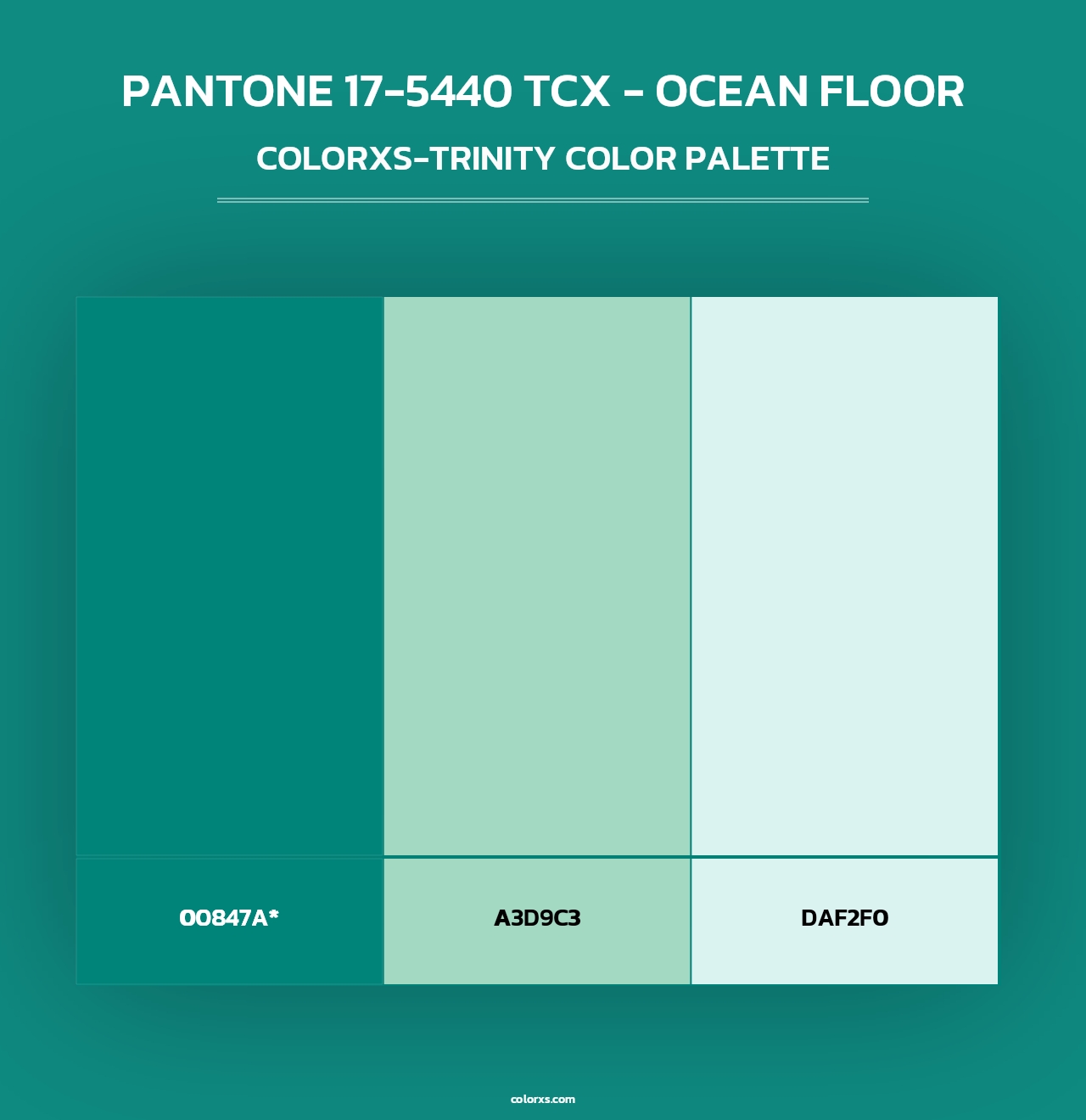 PANTONE 17-5440 TCX - Ocean Floor - Colorxs Trinity Palette