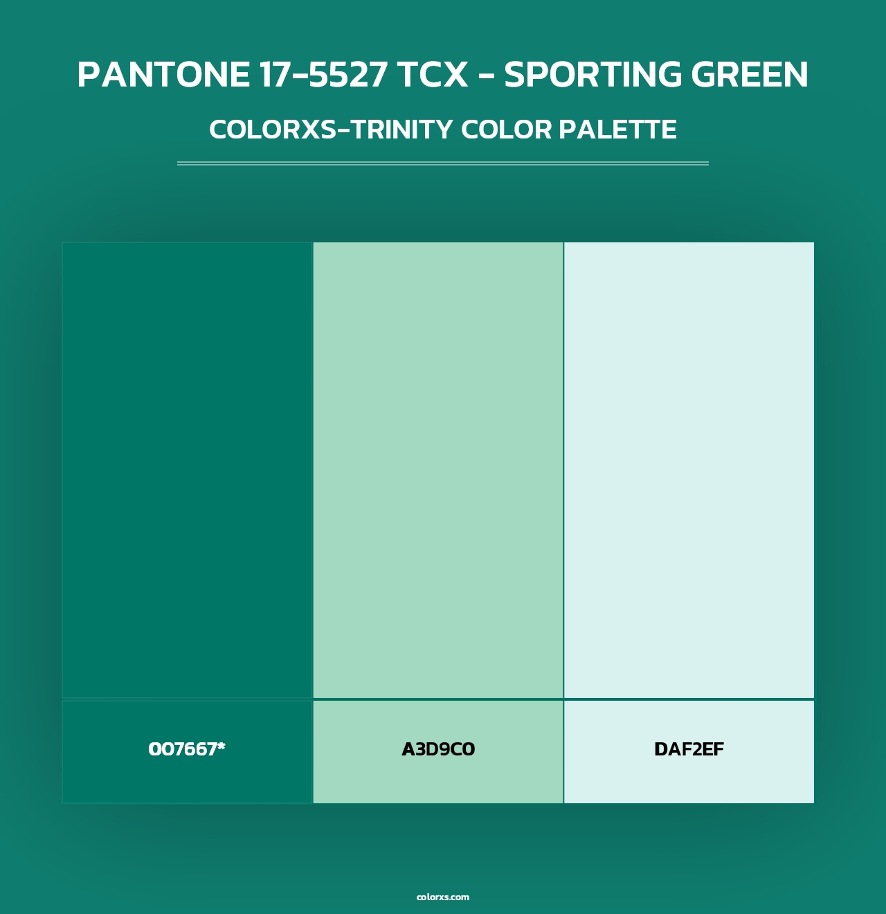 PANTONE 17-5527 TCX - Sporting Green - Colorxs Trinity Palette