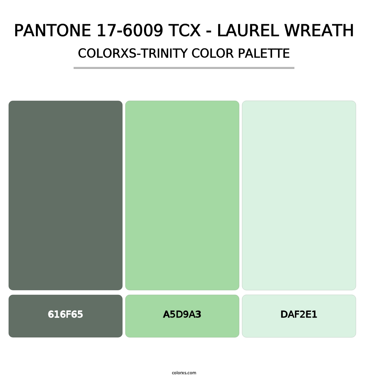 PANTONE 17-6009 TCX - Laurel Wreath - Colorxs Trinity Palette