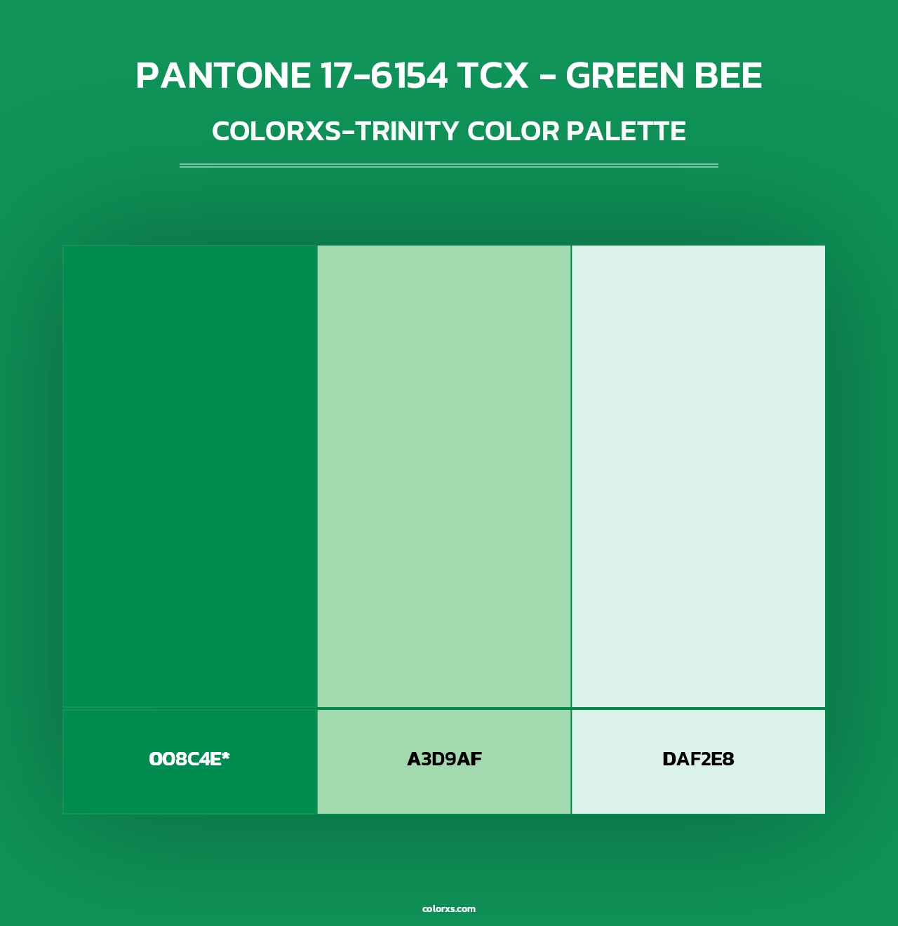 PANTONE 17-6154 TCX - Green Bee - Colorxs Trinity Palette