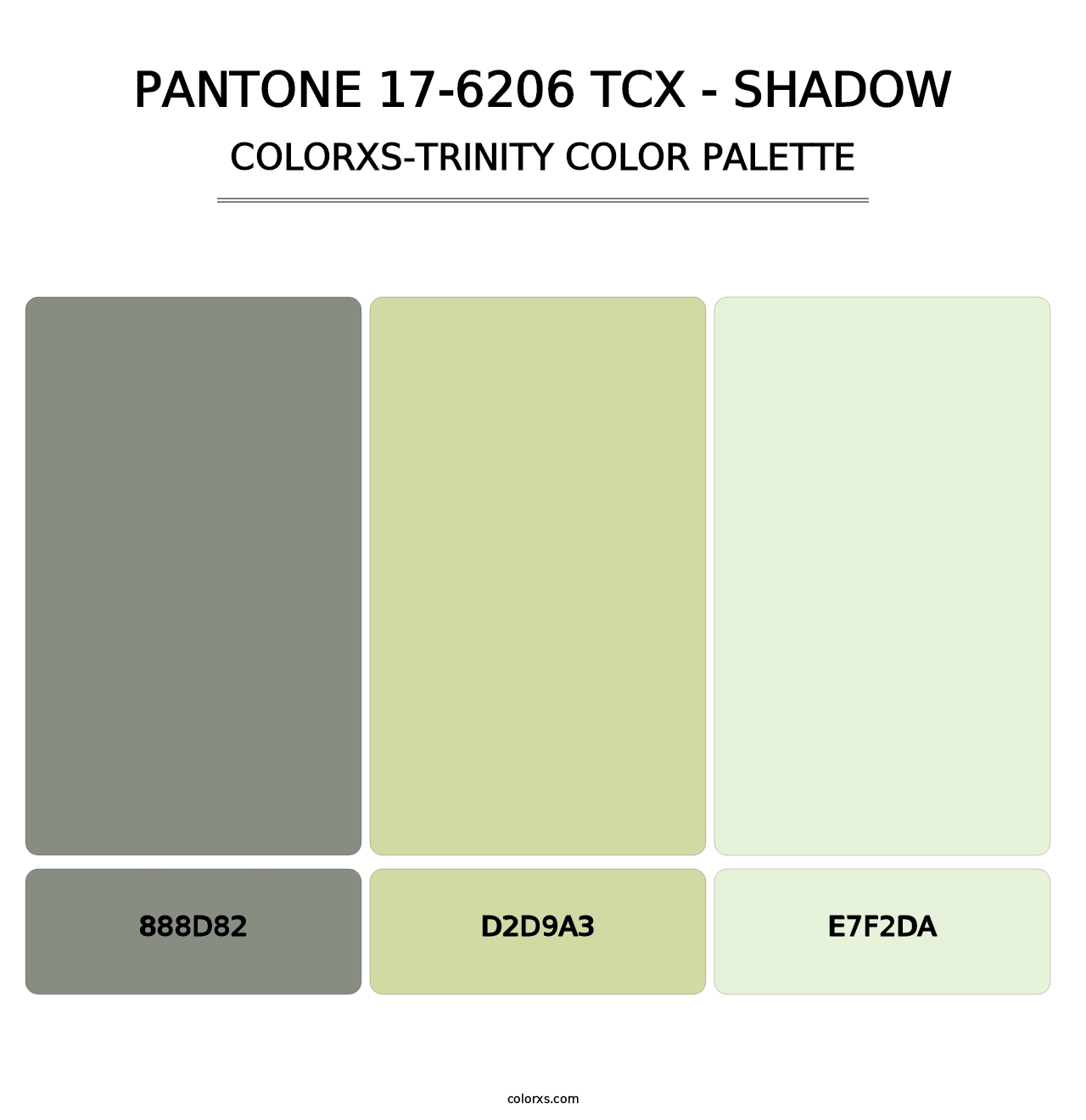 PANTONE 17-6206 TCX - Shadow - Colorxs Trinity Palette