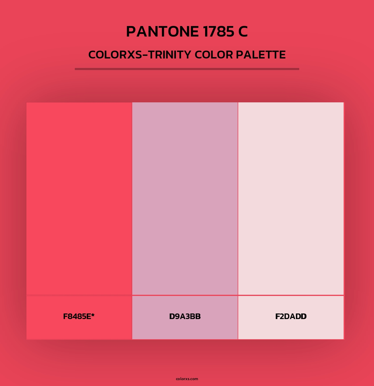 PANTONE 1785 C - Colorxs Trinity Palette