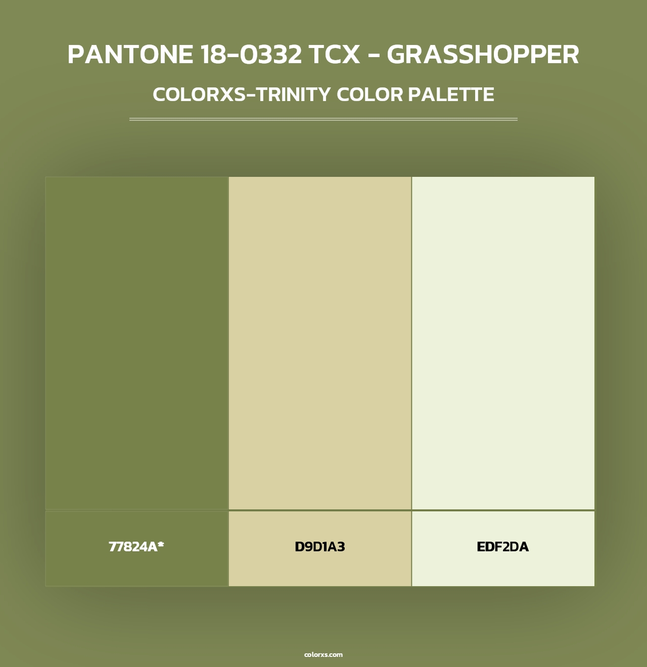 PANTONE 18-0332 TCX - Grasshopper - Colorxs Trinity Palette