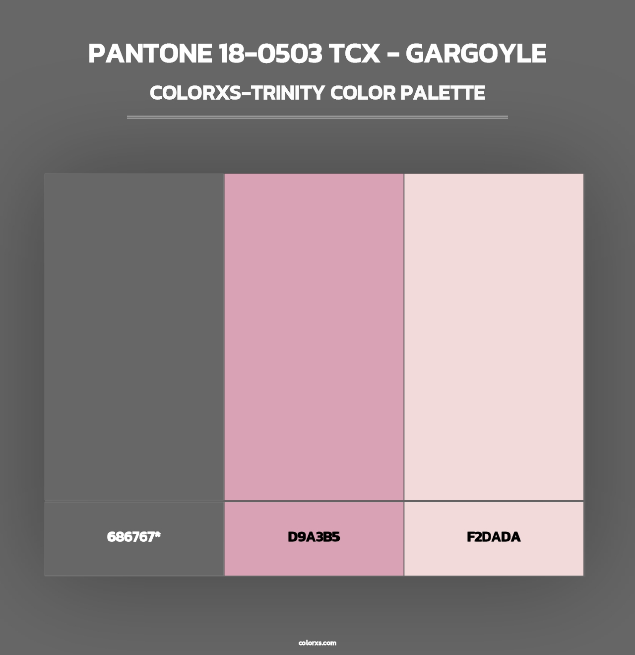 PANTONE 18-0503 TCX - Gargoyle - Colorxs Trinity Palette