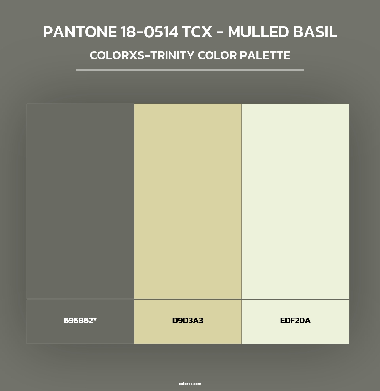 PANTONE 18-0514 TCX - Mulled Basil - Colorxs Trinity Palette