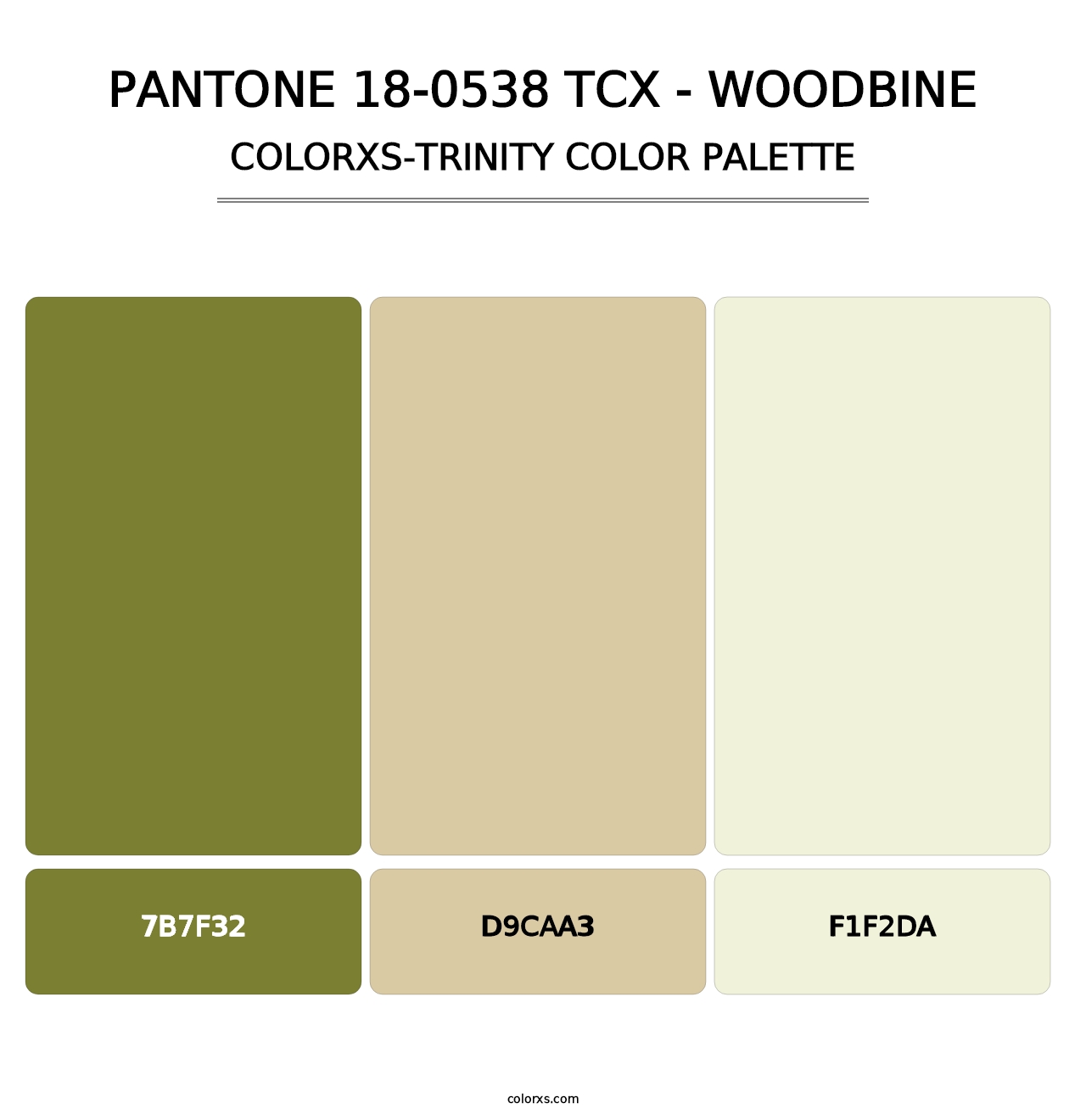 PANTONE 18-0538 TCX - Woodbine - Colorxs Trinity Palette