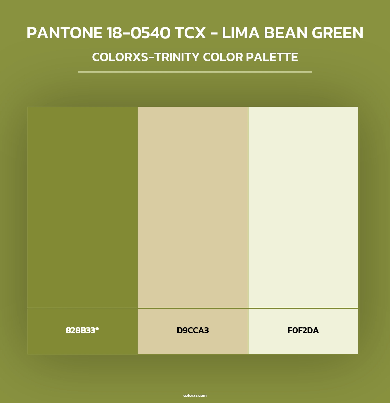 PANTONE 18-0540 TCX - Lima Bean Green - Colorxs Trinity Palette