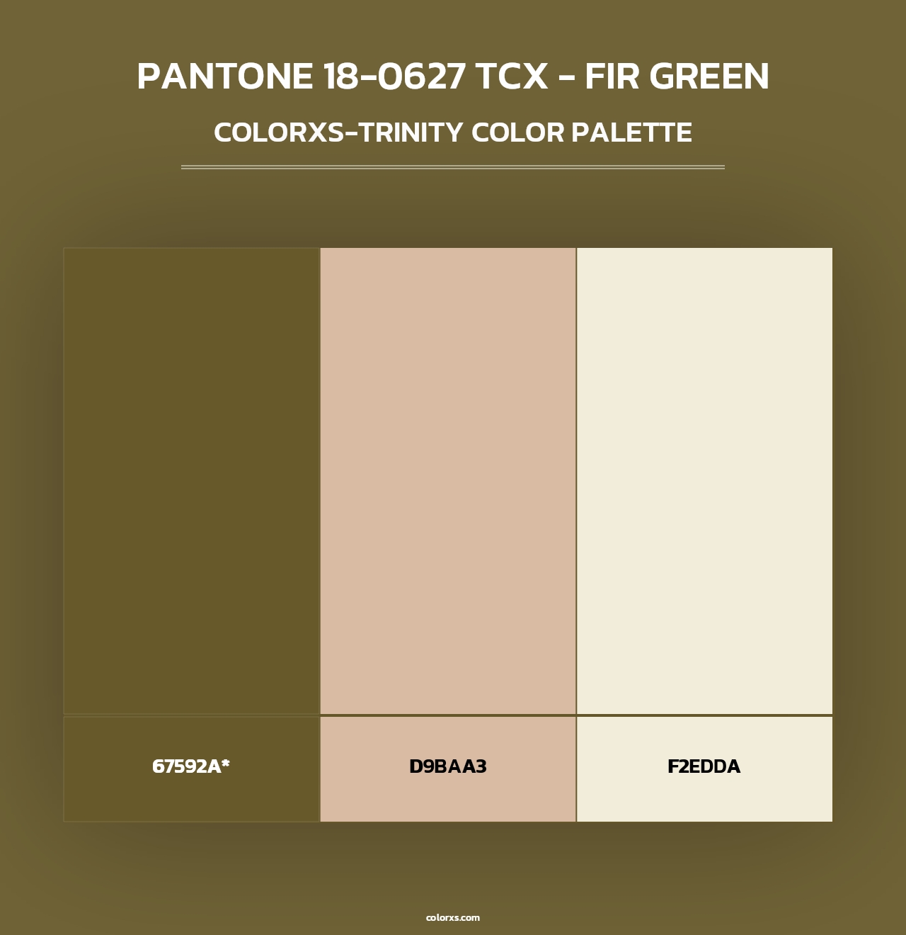 PANTONE 18-0627 TCX - Fir Green - Colorxs Trinity Palette
