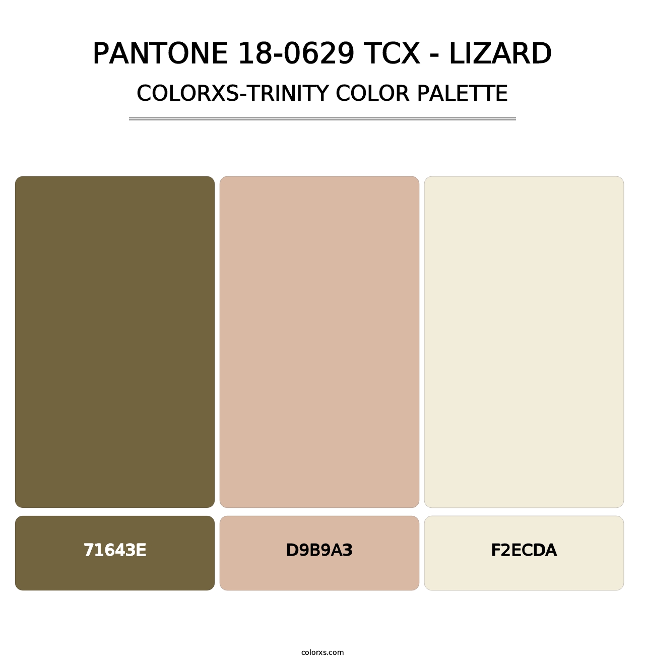 PANTONE 18-0629 TCX - Lizard - Colorxs Trinity Palette