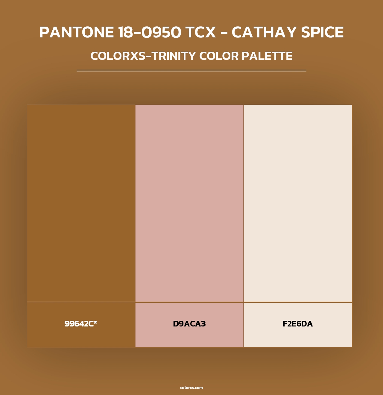 PANTONE 18-0950 TCX - Cathay Spice - Colorxs Trinity Palette