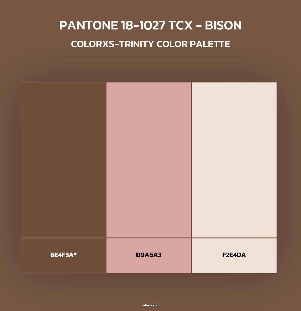PANTONE 18-1027 TCX - Bison - Colorxs Trinity Palette