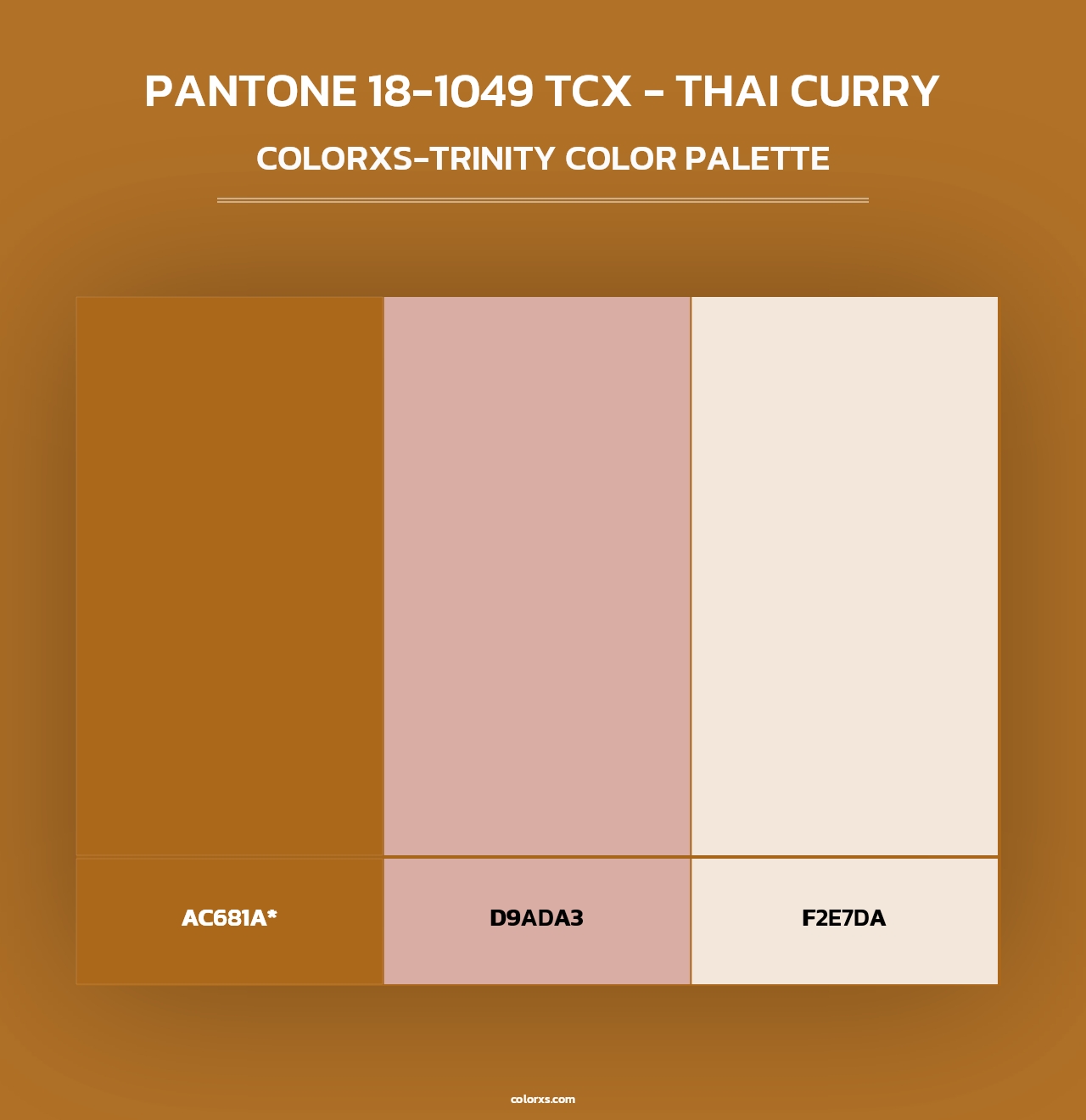 PANTONE 18-1049 TCX - Thai Curry - Colorxs Trinity Palette