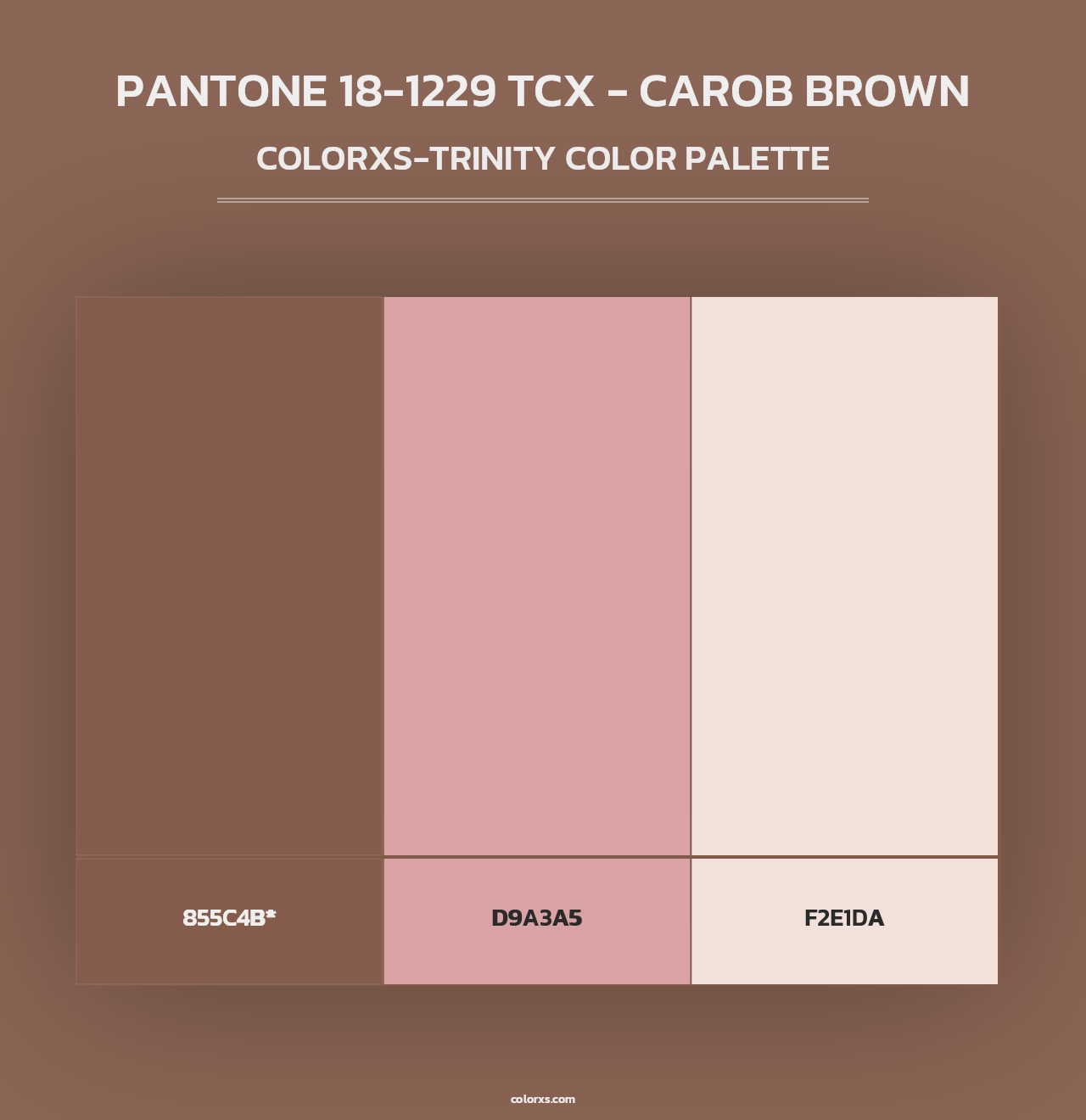 PANTONE 18-1229 TCX - Carob Brown - Colorxs Trinity Palette