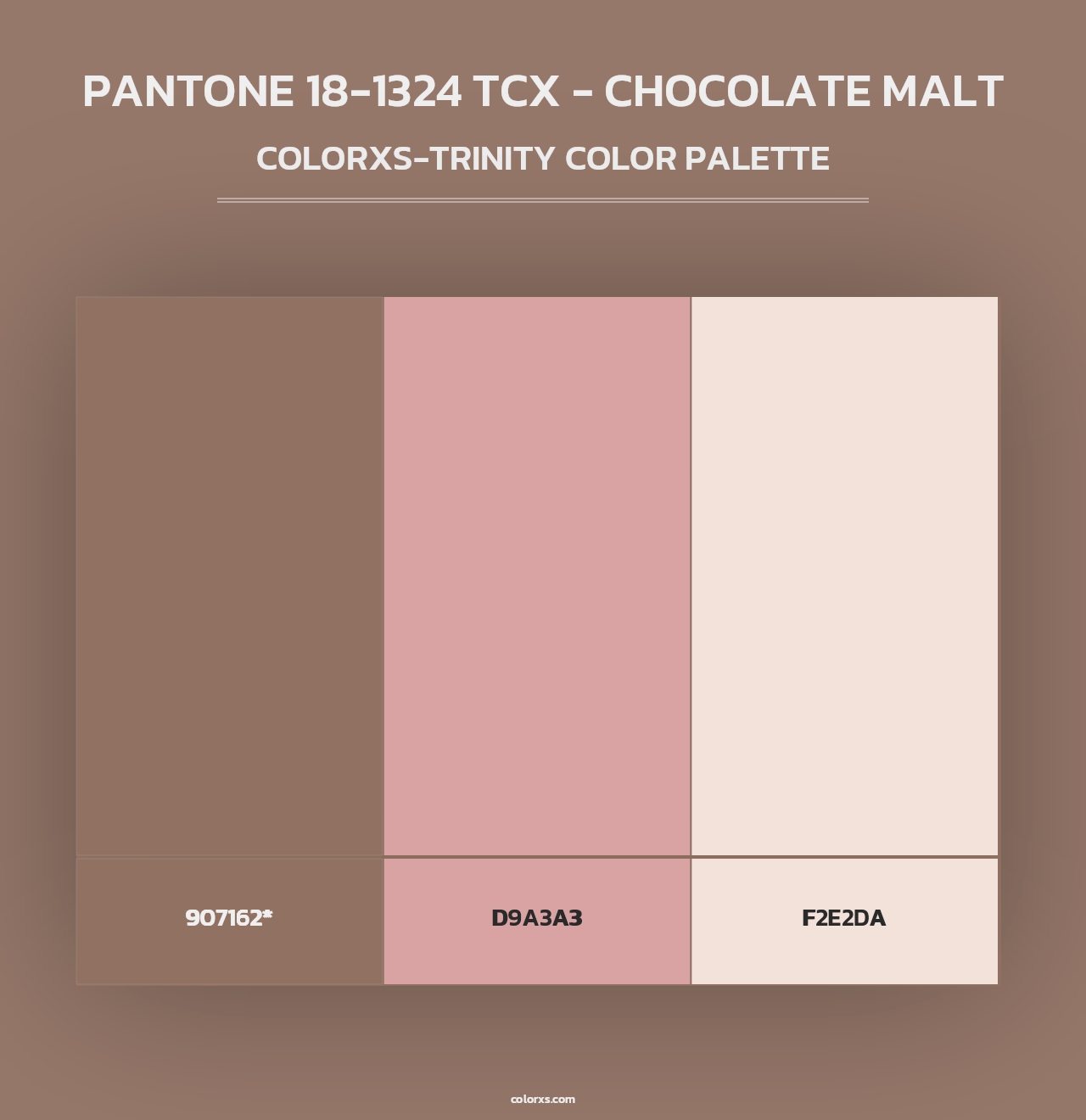 PANTONE 18-1324 TCX - Chocolate Malt - Colorxs Trinity Palette