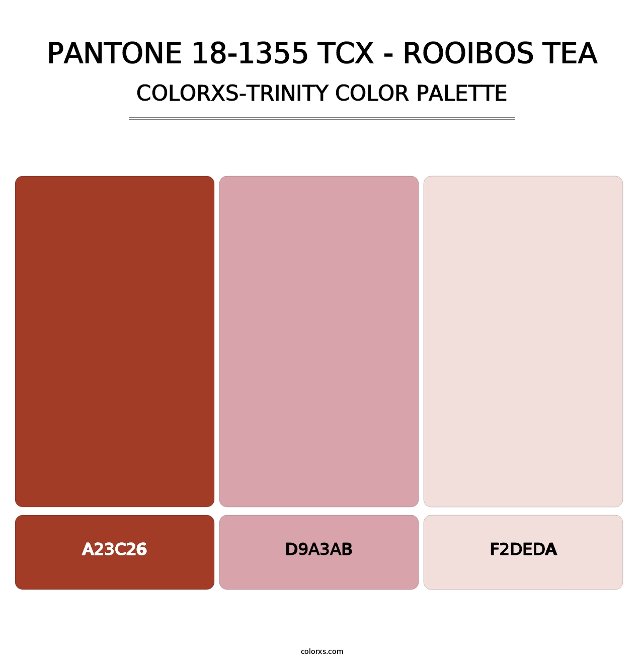 PANTONE 18-1355 TCX - Rooibos Tea - Colorxs Trinity Palette