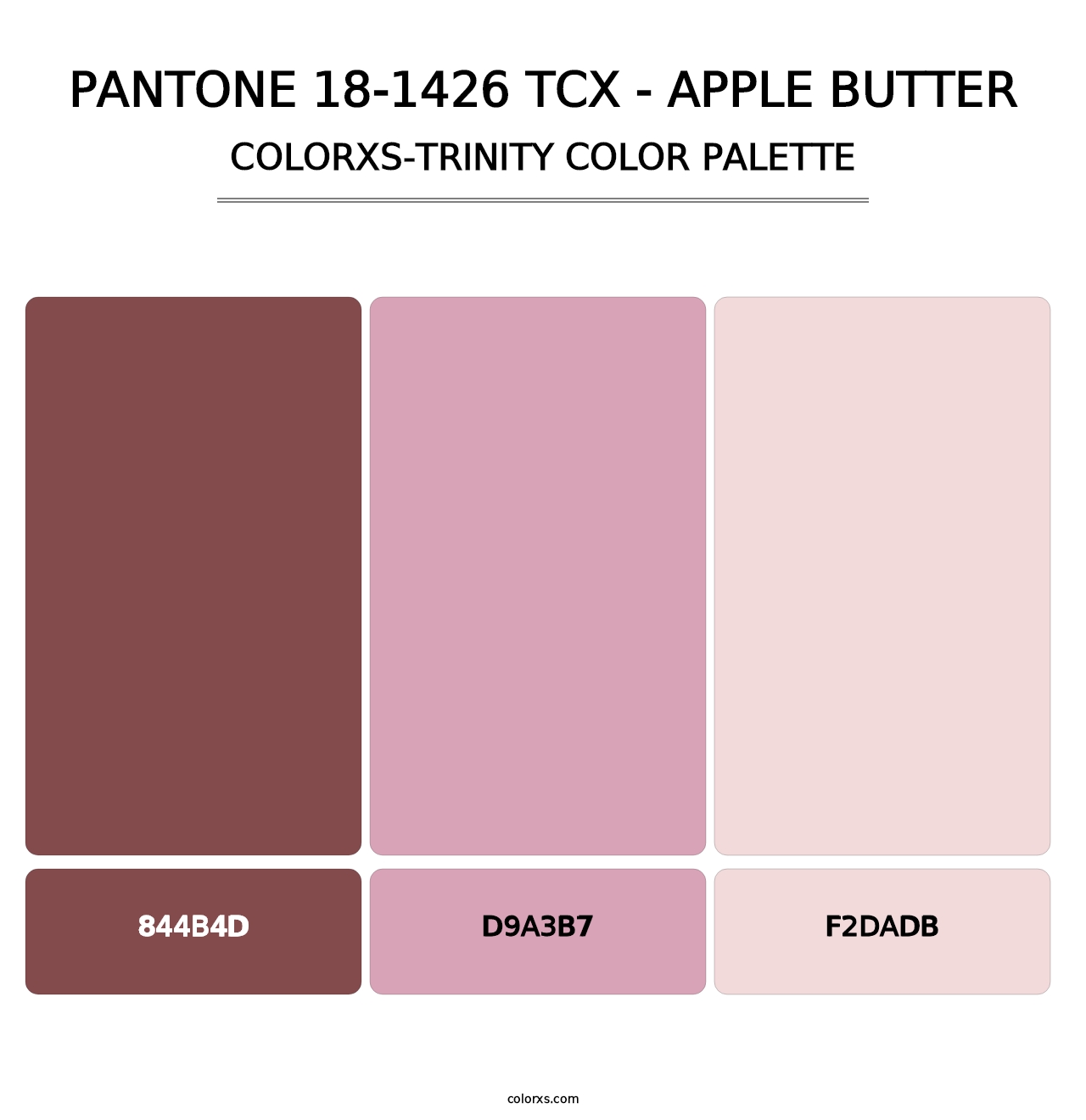 PANTONE 18-1426 TCX - Apple Butter - Colorxs Trinity Palette