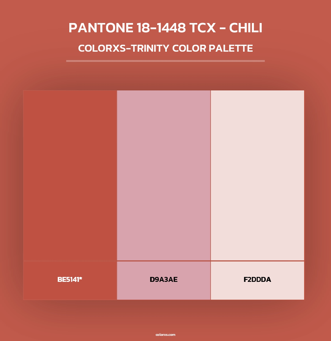 PANTONE 18-1448 TCX - Chili - Colorxs Trinity Palette