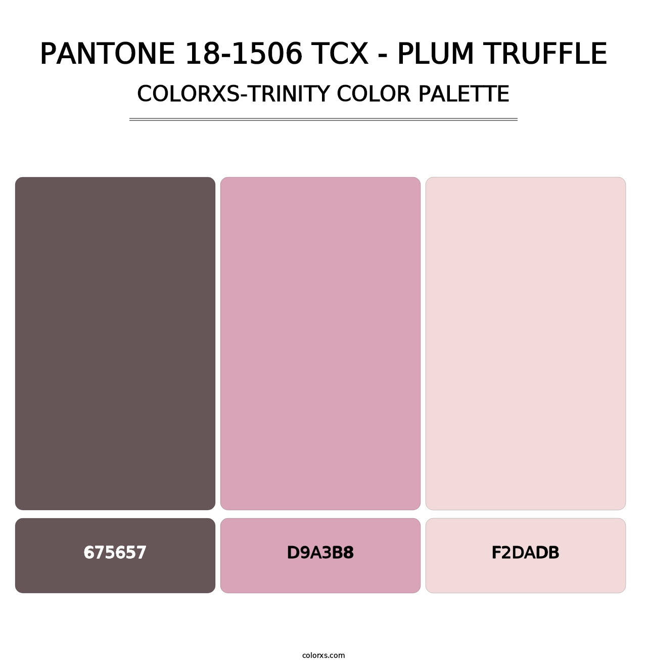 PANTONE 18-1506 TCX - Plum Truffle - Colorxs Trinity Palette