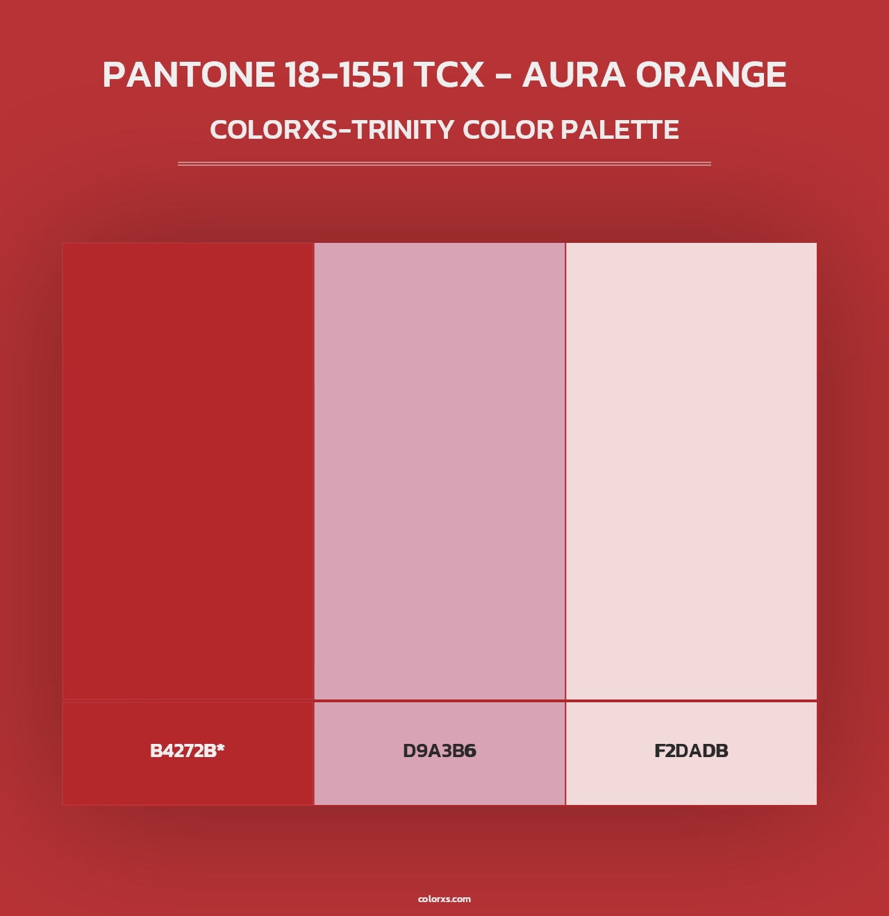 PANTONE 18-1551 TCX - Aura Orange - Colorxs Trinity Palette
