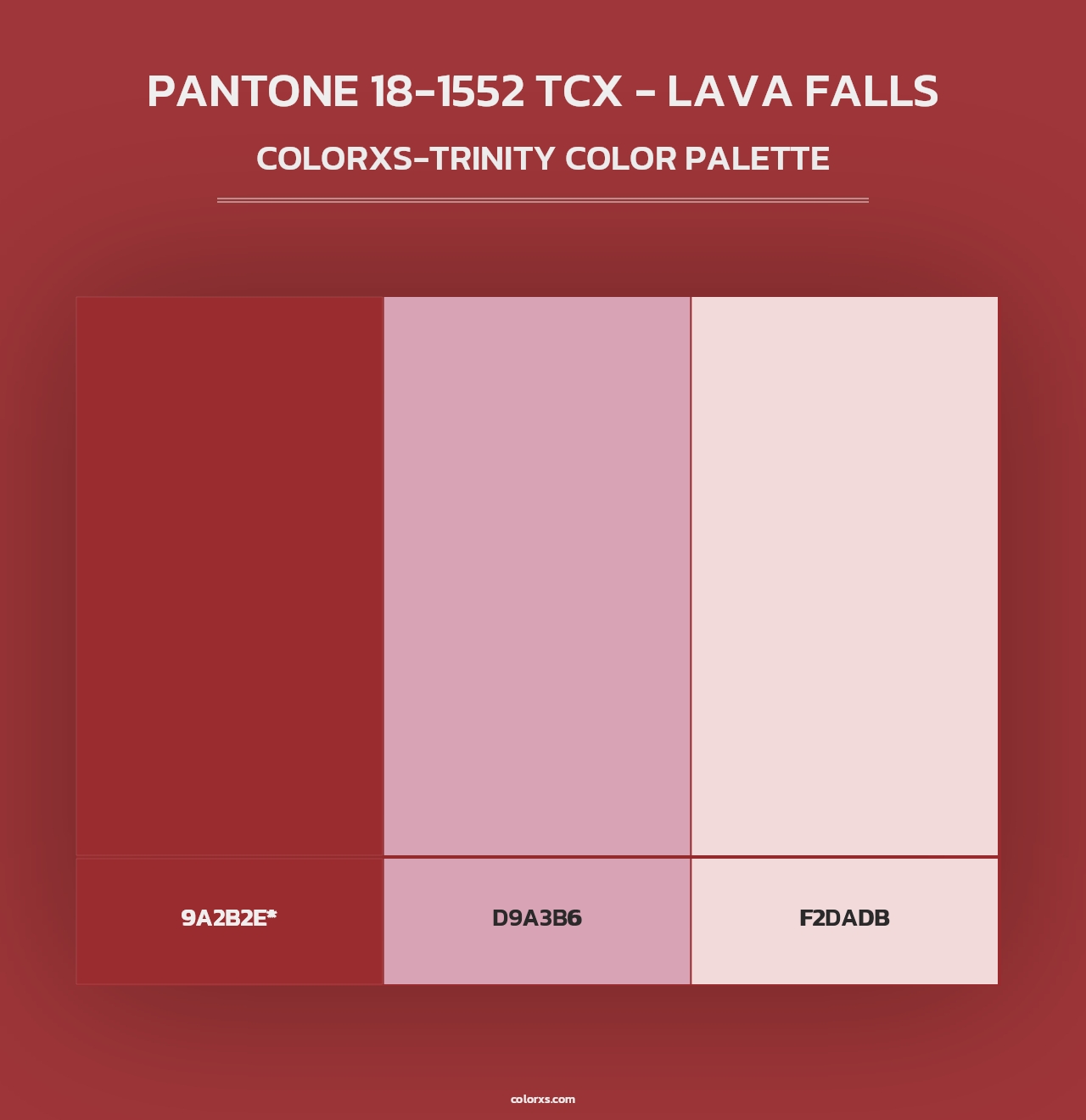 PANTONE 18-1552 TCX - Lava Falls - Colorxs Trinity Palette