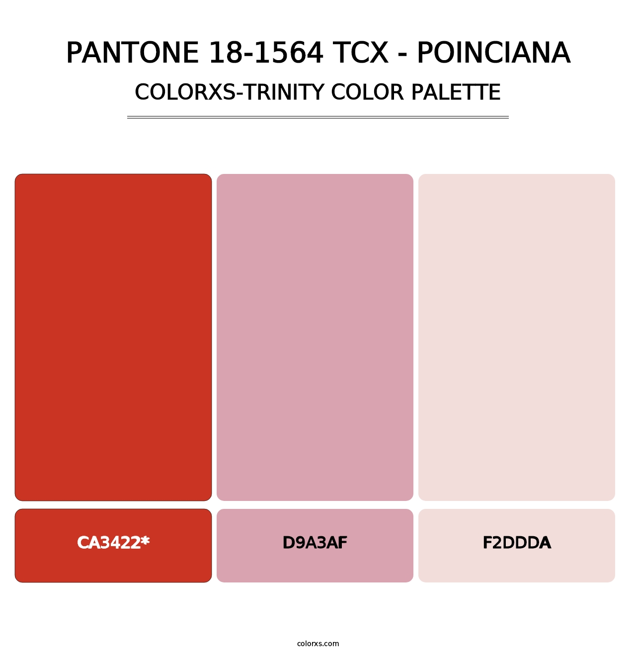 PANTONE 18-1564 TCX - Poinciana - Colorxs Trinity Palette