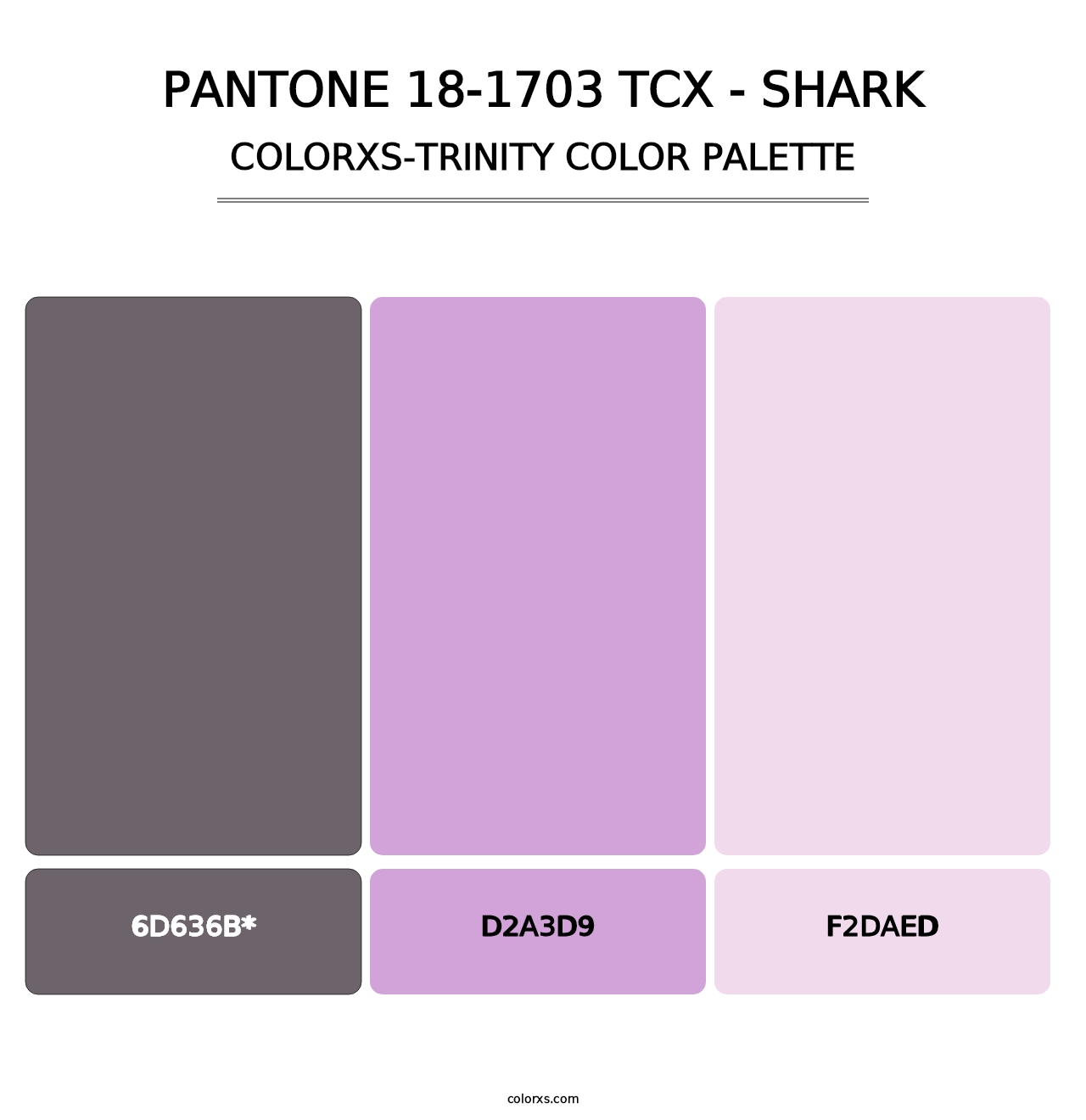 PANTONE 18-1703 TCX - Shark - Colorxs Trinity Palette