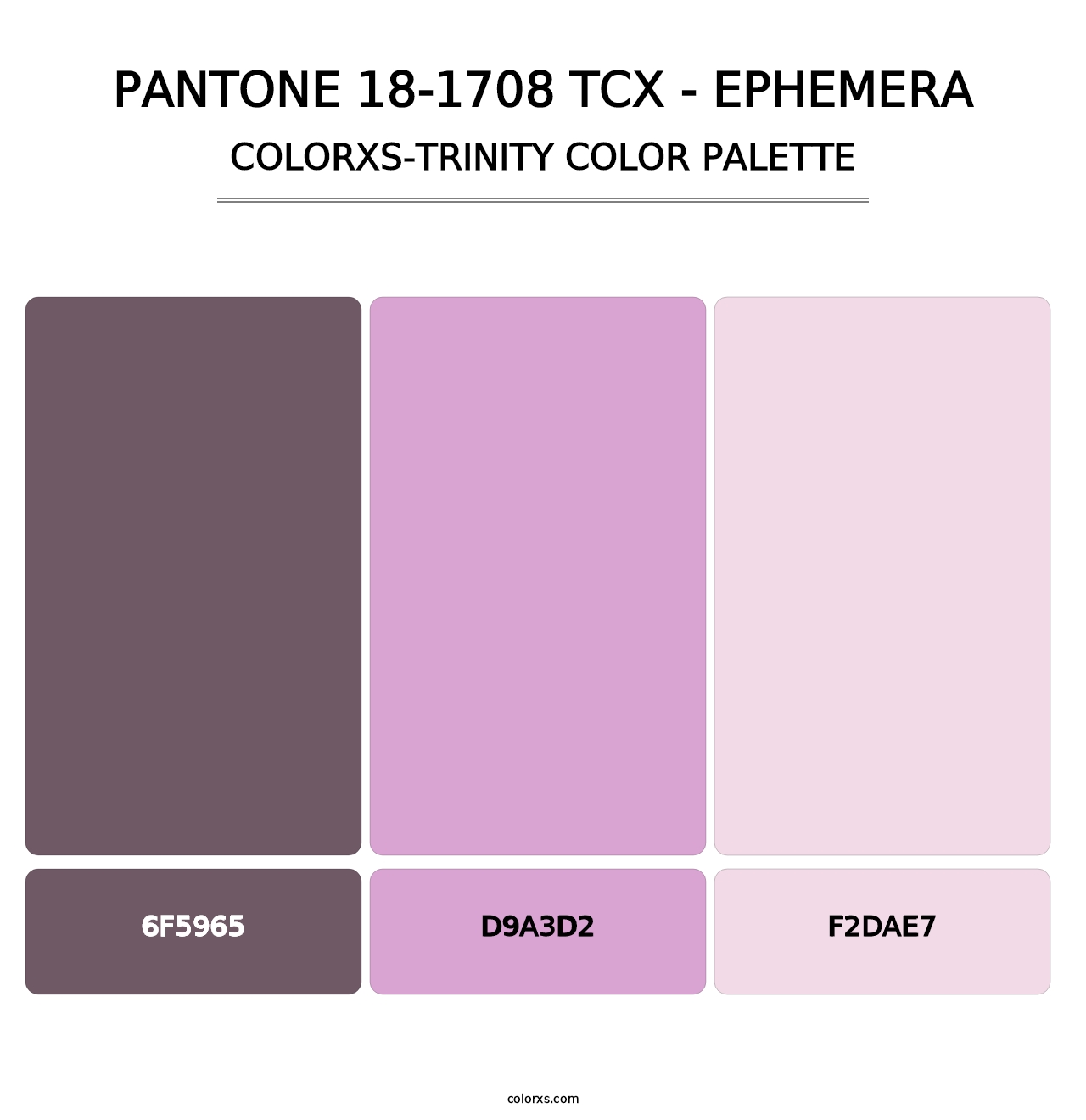 PANTONE 18-1708 TCX - Ephemera - Colorxs Trinity Palette