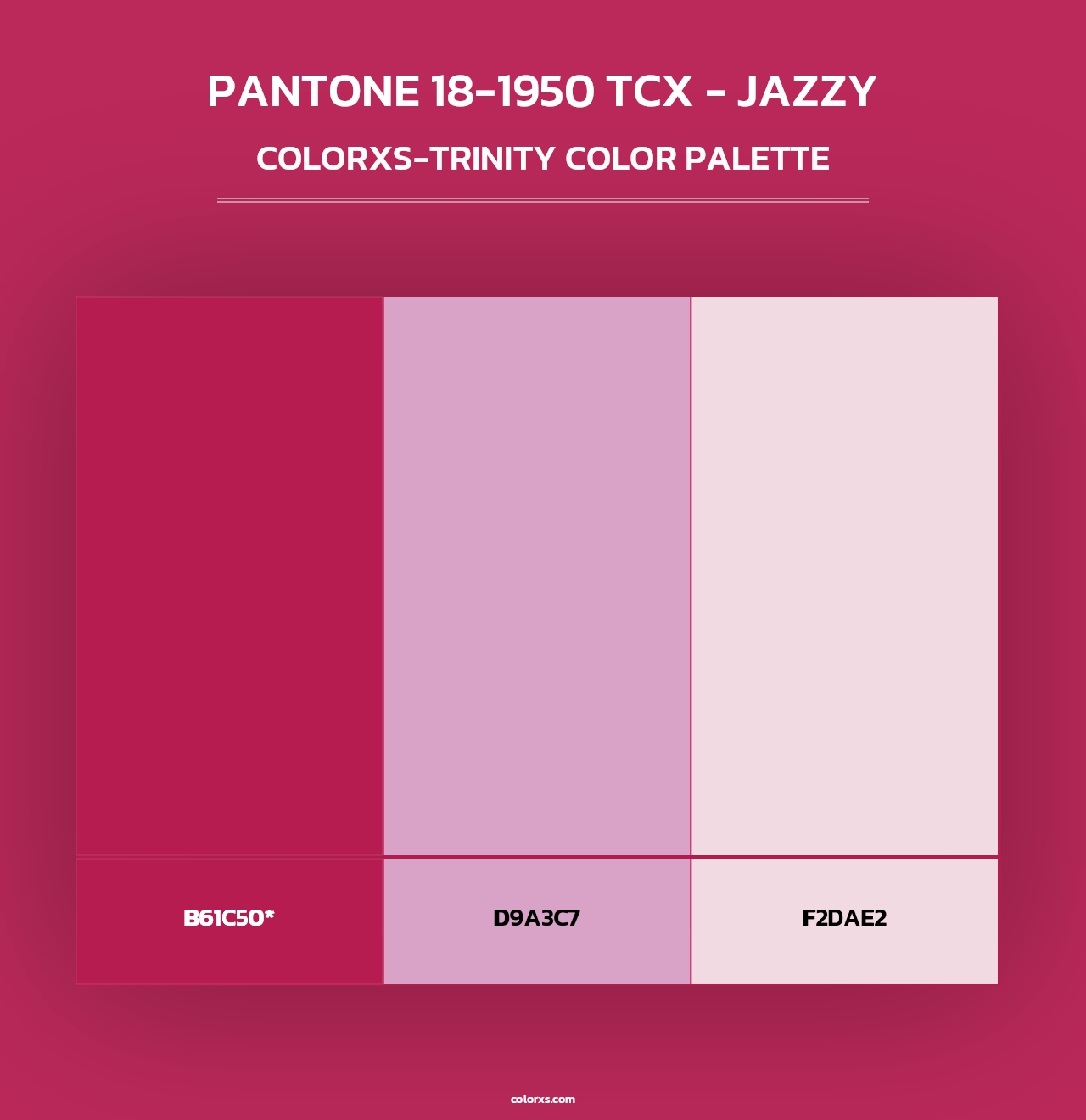 PANTONE 18-1950 TCX - Jazzy - Colorxs Trinity Palette