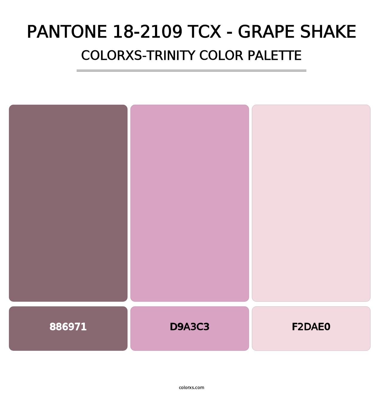 PANTONE 18-2109 TCX - Grape Shake - Colorxs Trinity Palette