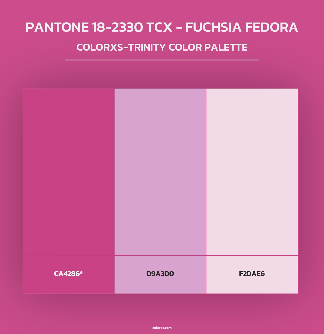 PANTONE 18-2330 TCX - Fuchsia Fedora - Colorxs Trinity Palette