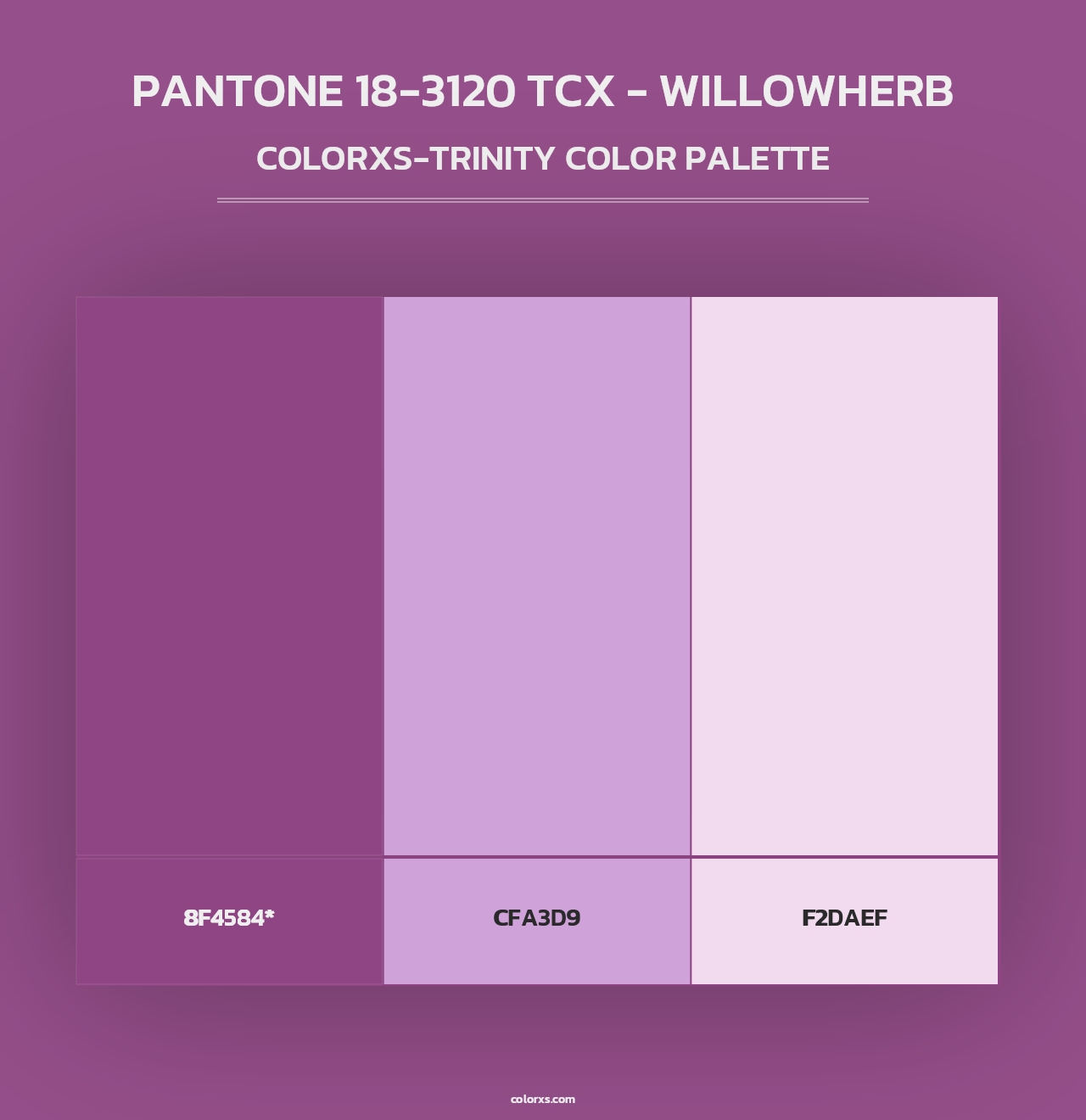 PANTONE 18-3120 TCX - Willowherb - Colorxs Trinity Palette