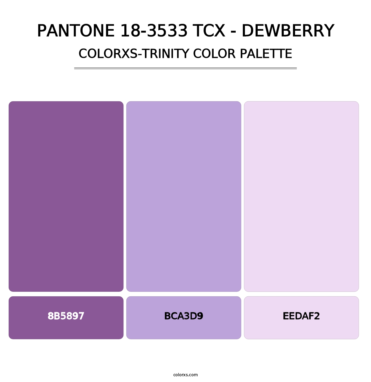 PANTONE 18-3533 TCX - Dewberry - Colorxs Trinity Palette