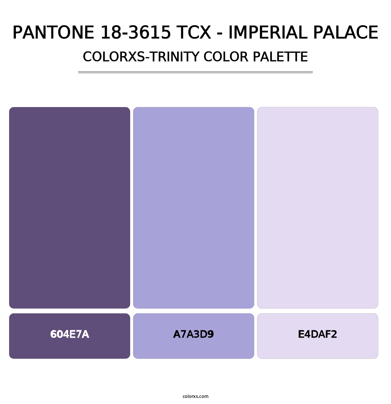PANTONE 18-3615 TCX - Imperial Palace - Colorxs Trinity Palette