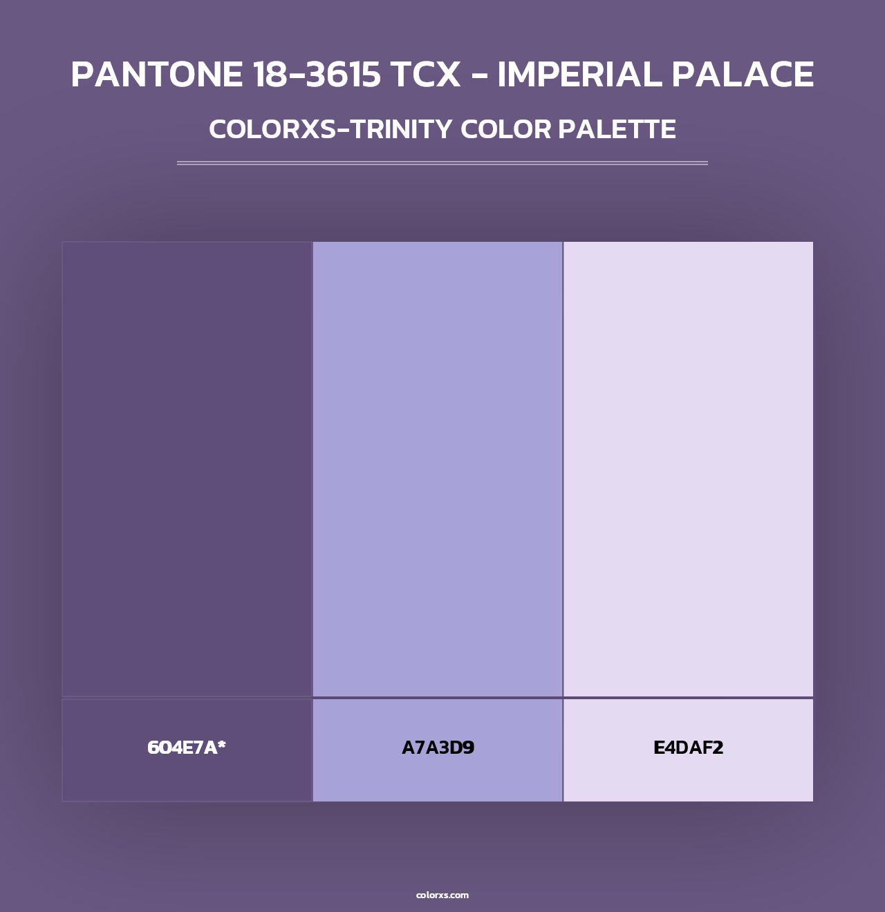 PANTONE 18-3615 TCX - Imperial Palace - Colorxs Trinity Palette
