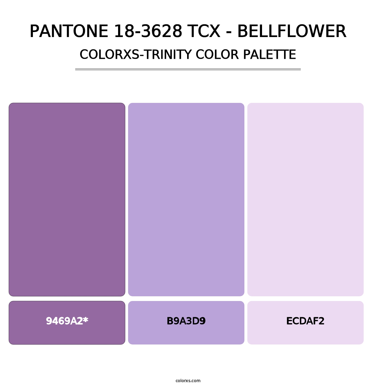 PANTONE 18-3628 TCX - Bellflower - Colorxs Trinity Palette