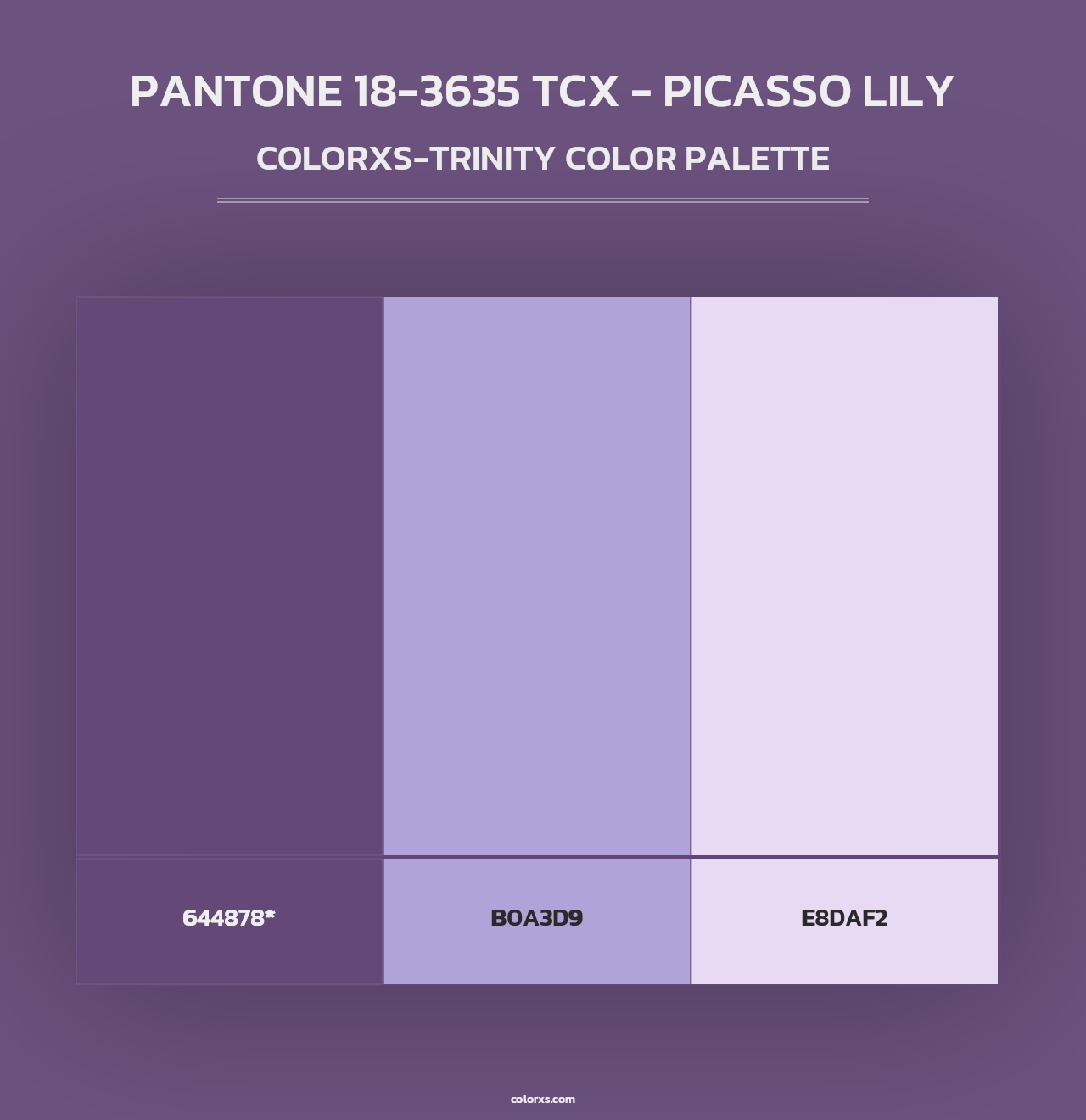 PANTONE 18-3635 TCX - Picasso Lily - Colorxs Trinity Palette