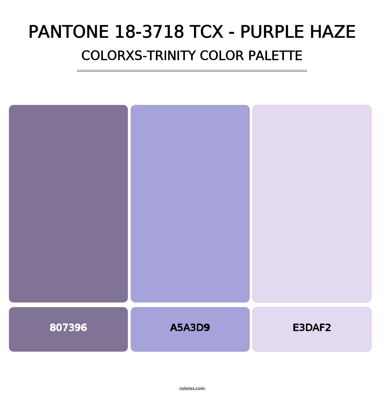 PANTONE 18-3718 TCX - Purple Haze - Colorxs Trinity Palette