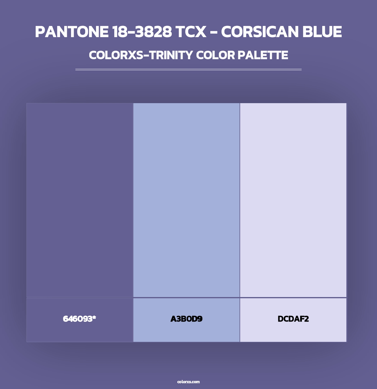 PANTONE 18-3828 TCX - Corsican Blue - Colorxs Trinity Palette