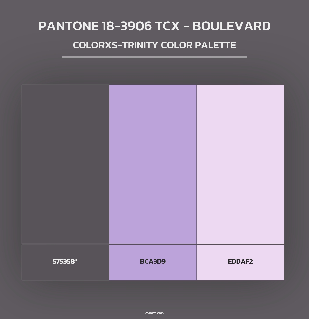 PANTONE 18-3906 TCX - Boulevard - Colorxs Trinity Palette