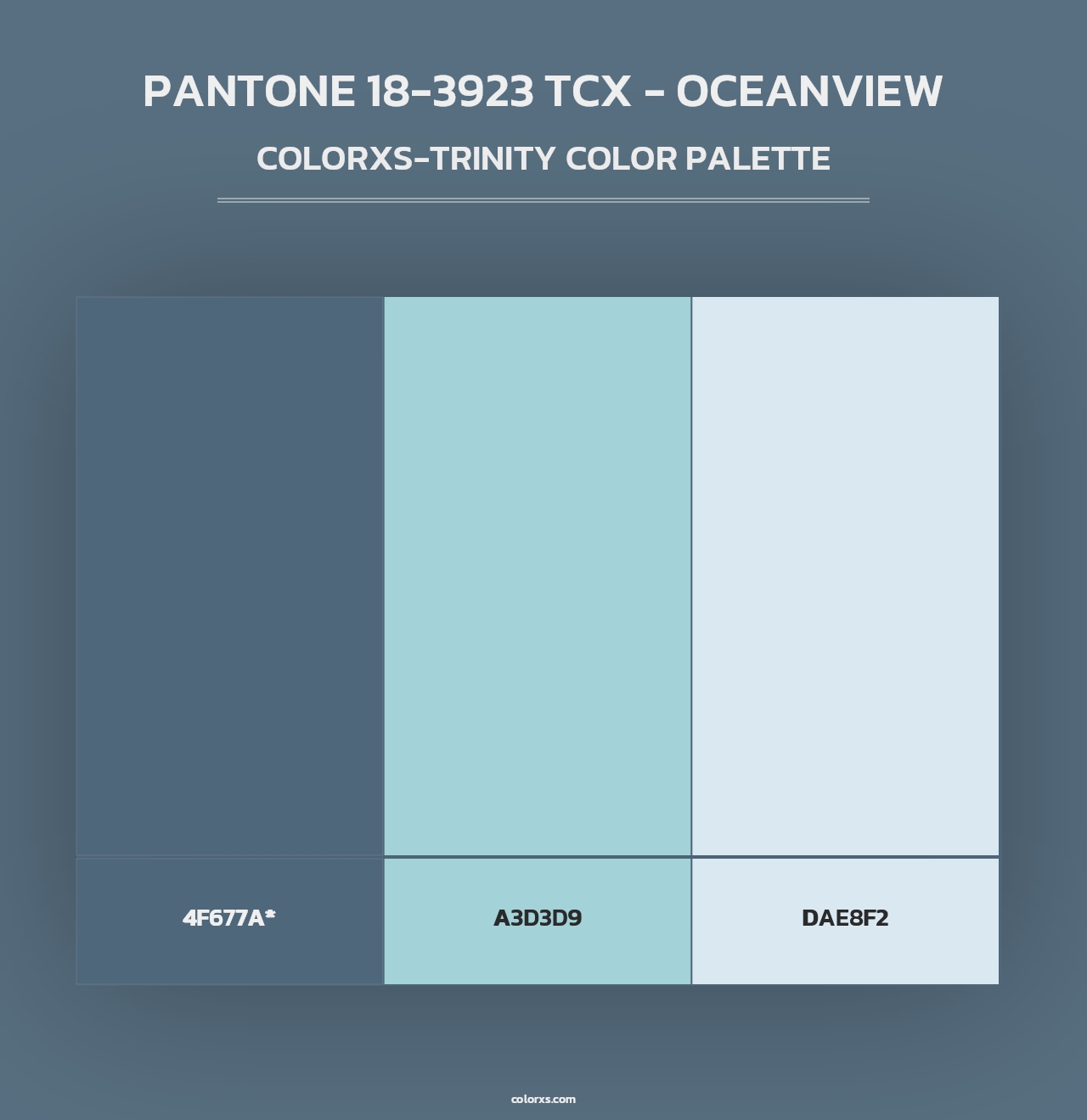 PANTONE 18-3923 TCX - Oceanview - Colorxs Trinity Palette