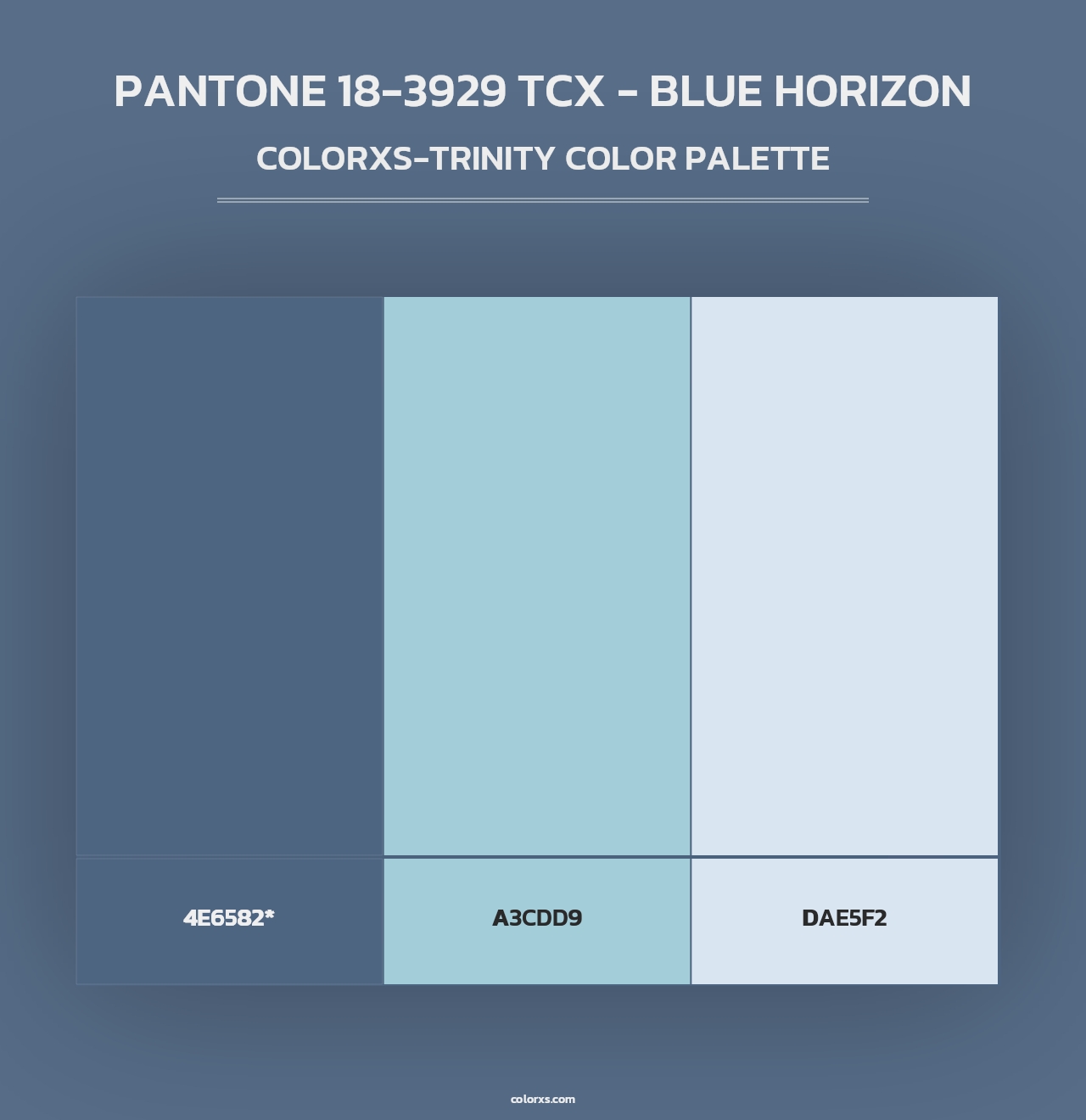 PANTONE 18-3929 TCX - Blue Horizon - Colorxs Trinity Palette