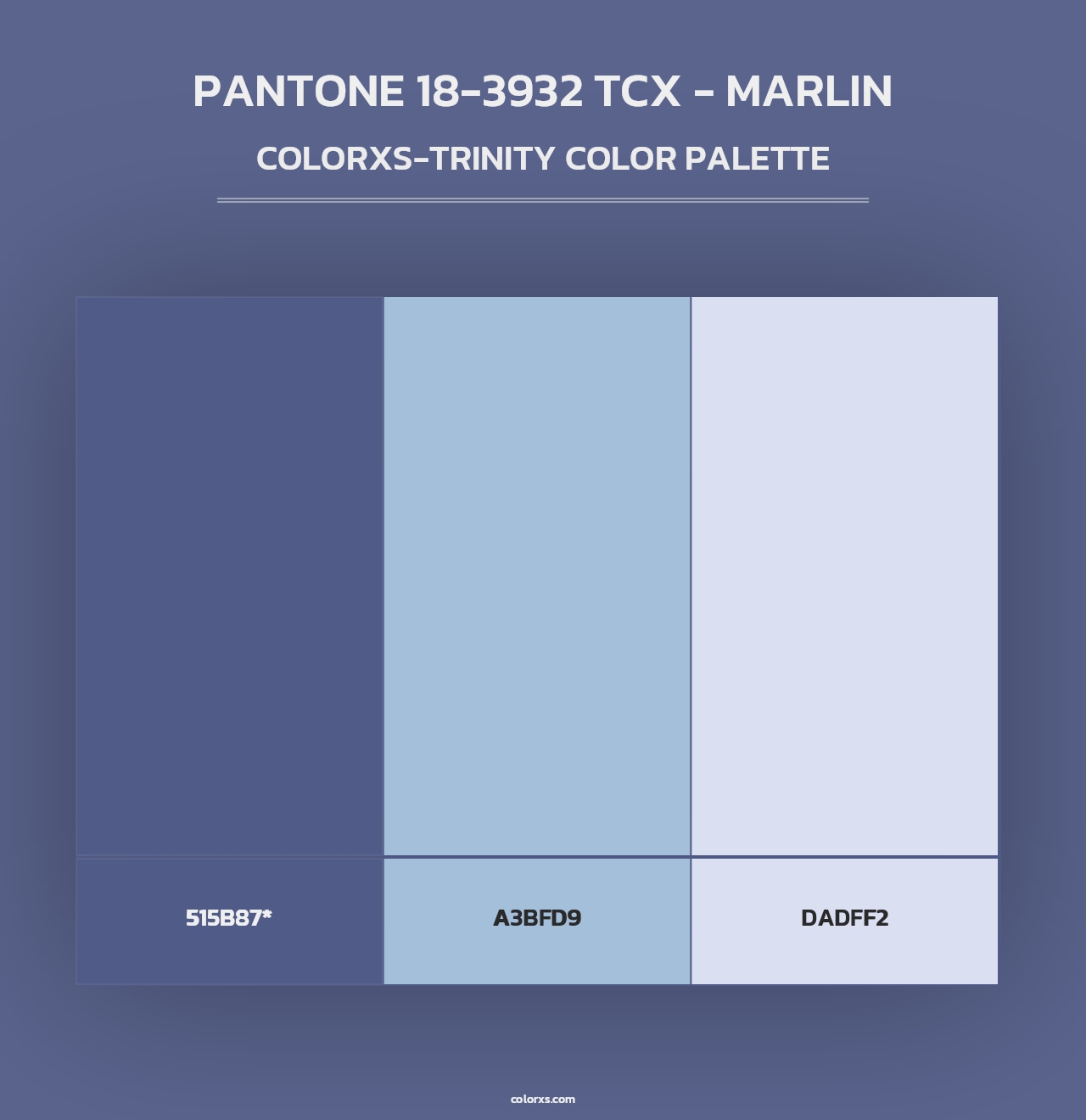 PANTONE 18-3932 TCX - Marlin - Colorxs Trinity Palette