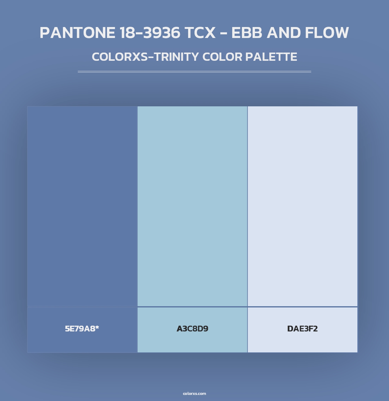 PANTONE 18-3936 TCX - Ebb and Flow - Colorxs Trinity Palette