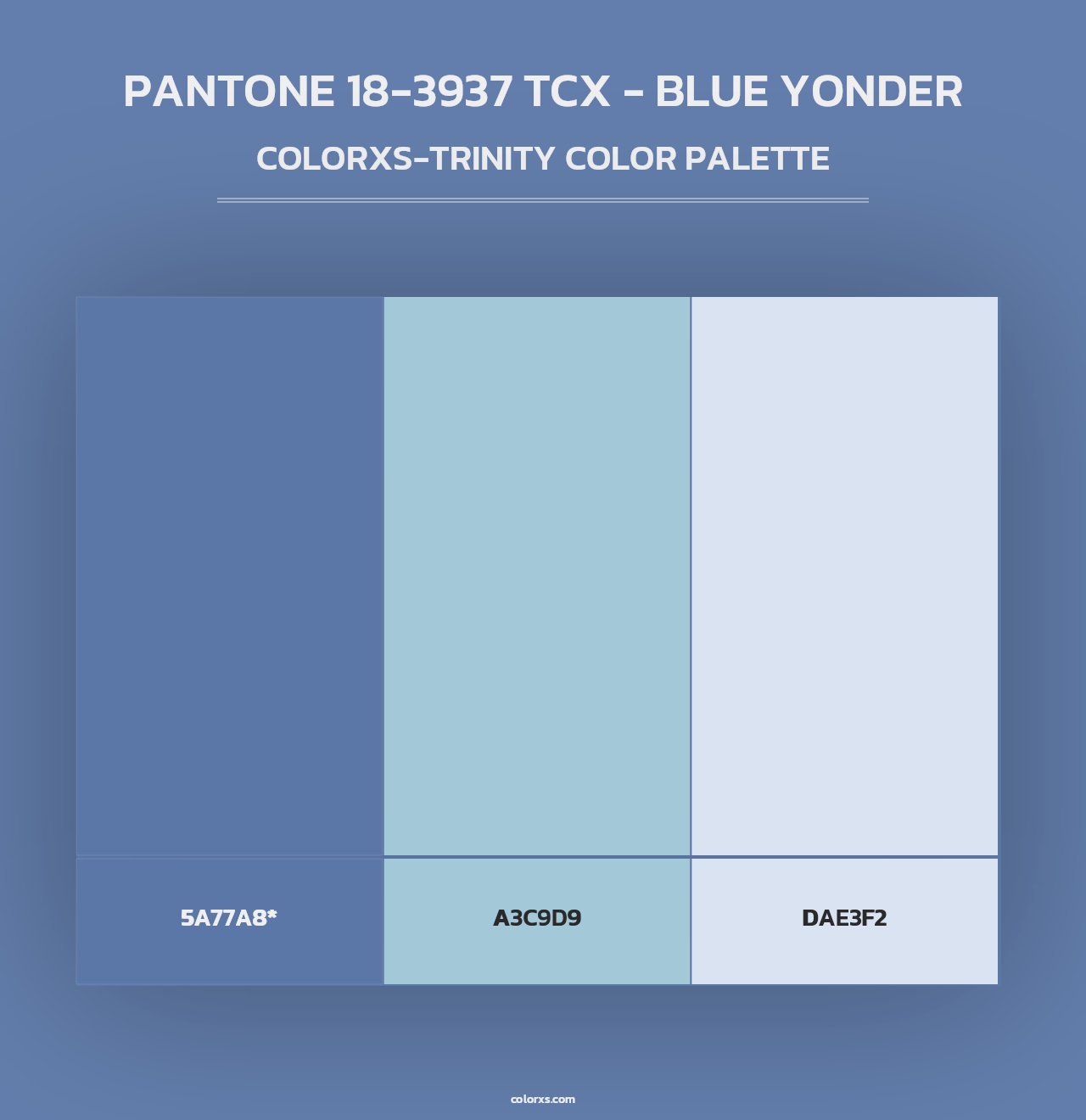 PANTONE 18-3937 TCX - Blue Yonder - Colorxs Trinity Palette