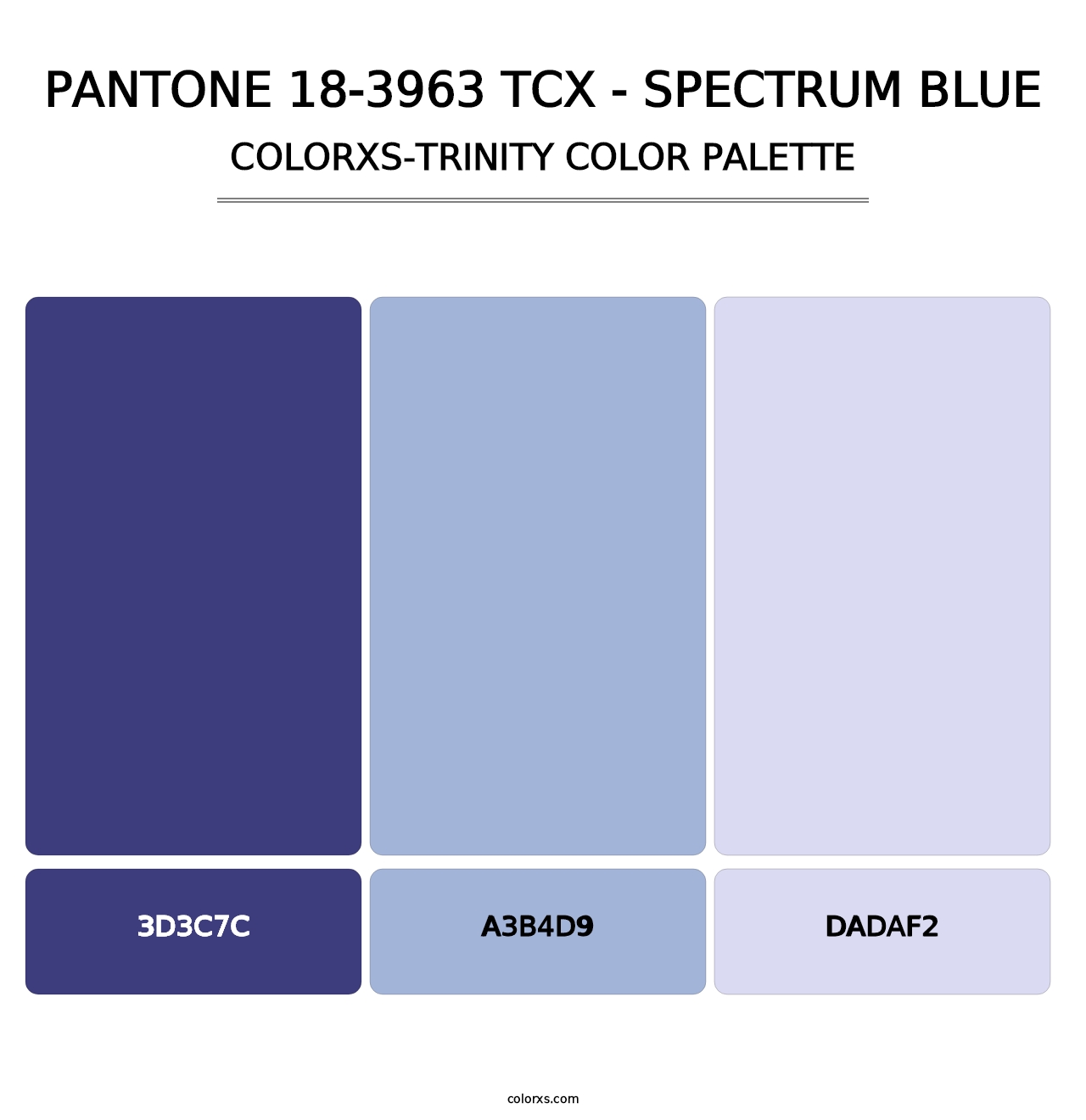 PANTONE 18-3963 TCX - Spectrum Blue - Colorxs Trinity Palette