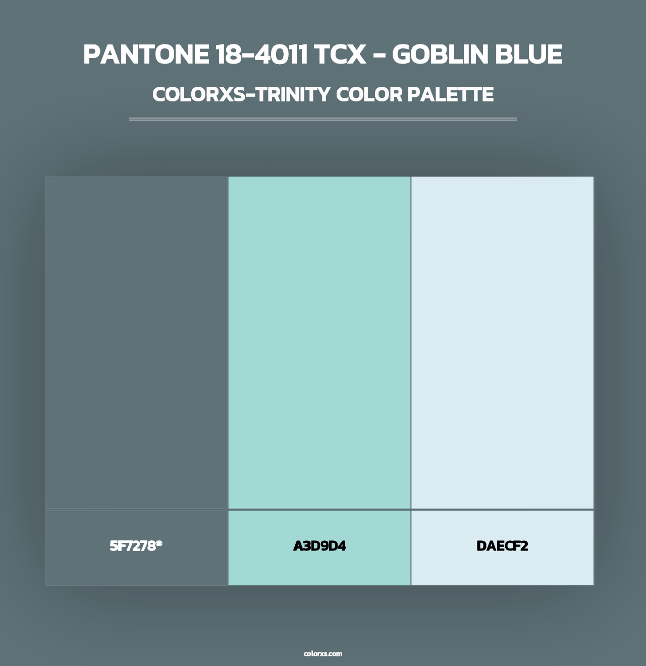 PANTONE 18-4011 TCX - Goblin Blue - Colorxs Trinity Palette