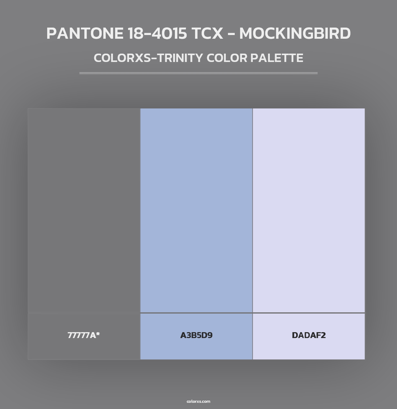 PANTONE 18-4015 TCX - Mockingbird - Colorxs Trinity Palette