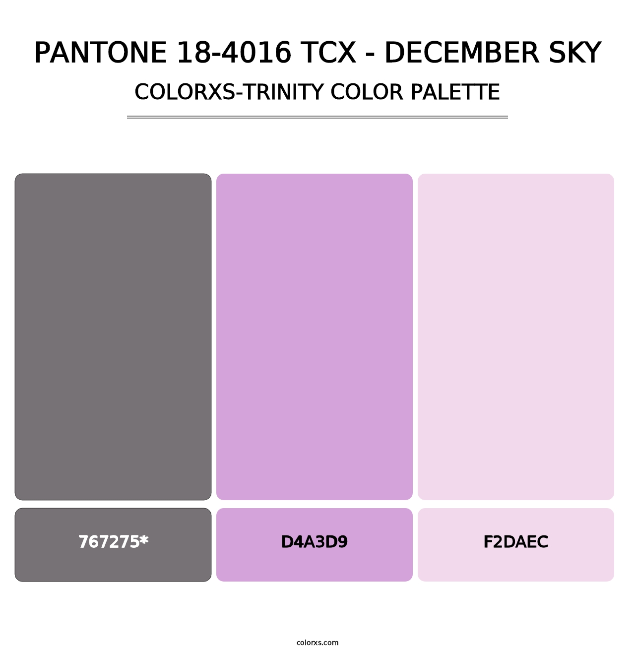 PANTONE 18-4016 TCX - December Sky - Colorxs Trinity Palette