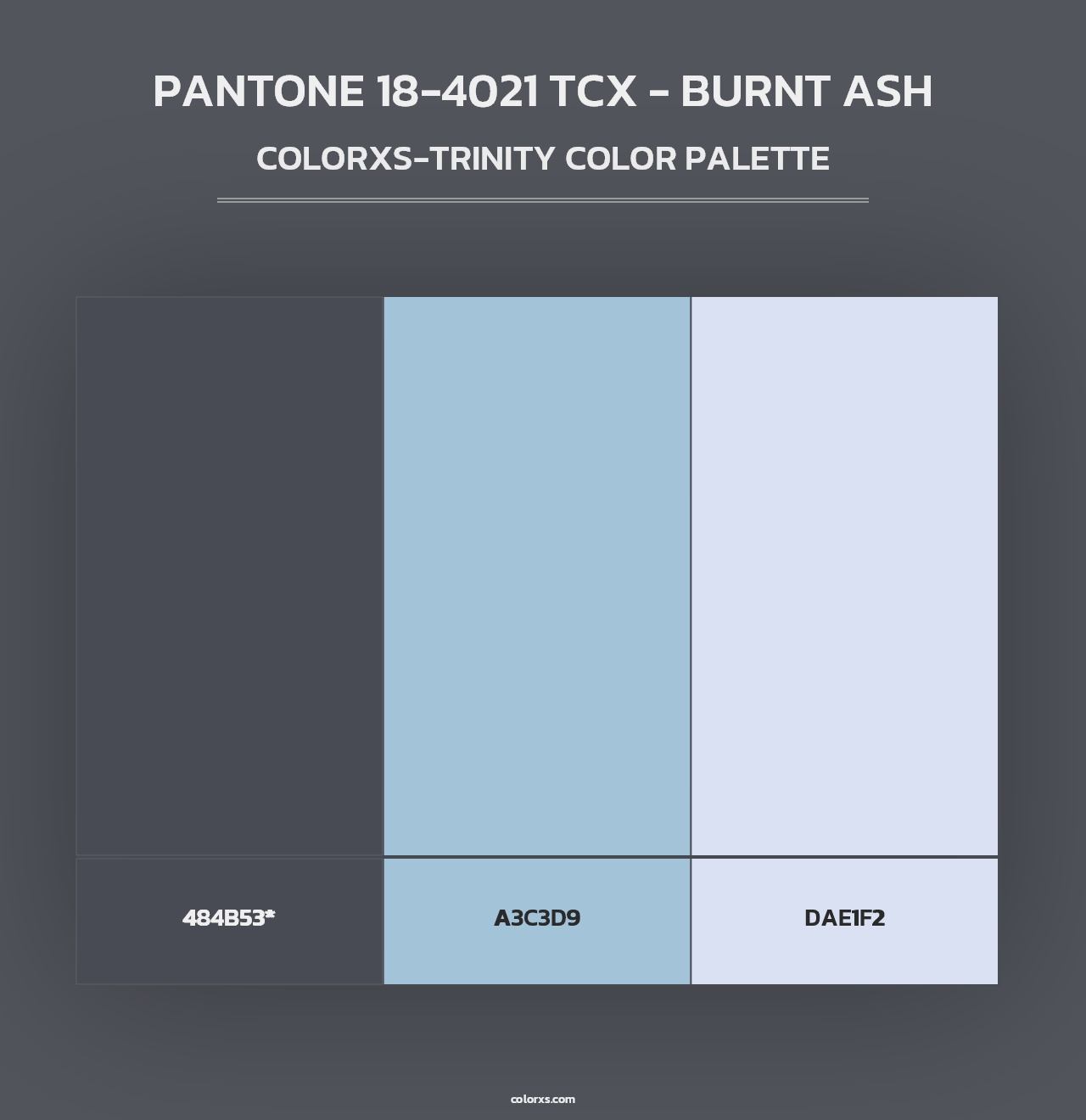 PANTONE 18-4021 TCX - Burnt Ash - Colorxs Trinity Palette