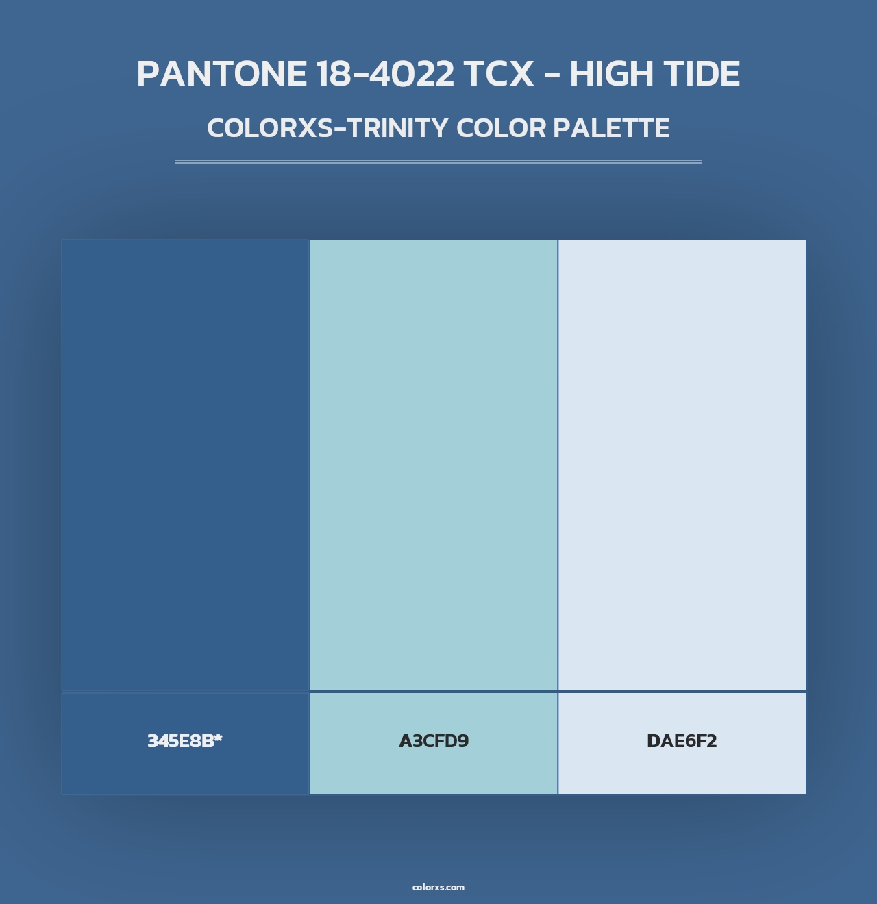 PANTONE 18-4022 TCX - High Tide - Colorxs Trinity Palette